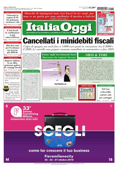 Italia oggi : quotidiano di economia finanza e politica